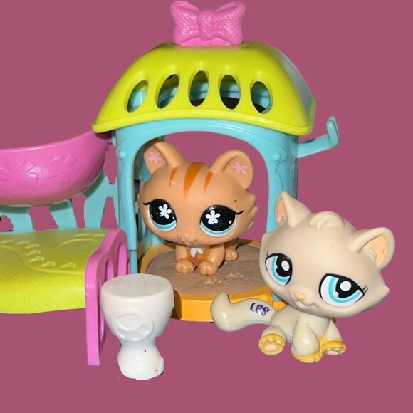 LPS Littlest Pet Shop Small Kitten Cat Playset & Figures B16 - Picture 7 of 7